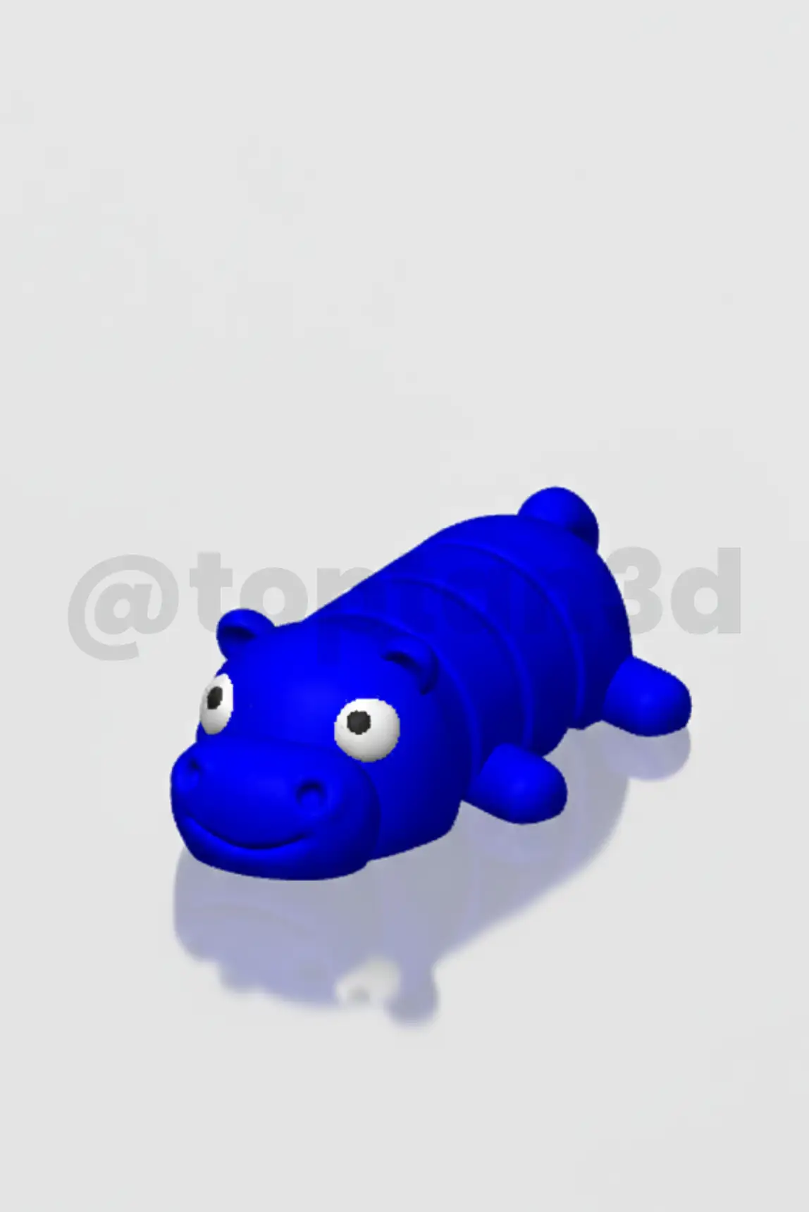 products_toptan3d_ (32) Hipopotam - 3D Hareketli Anahtarlık