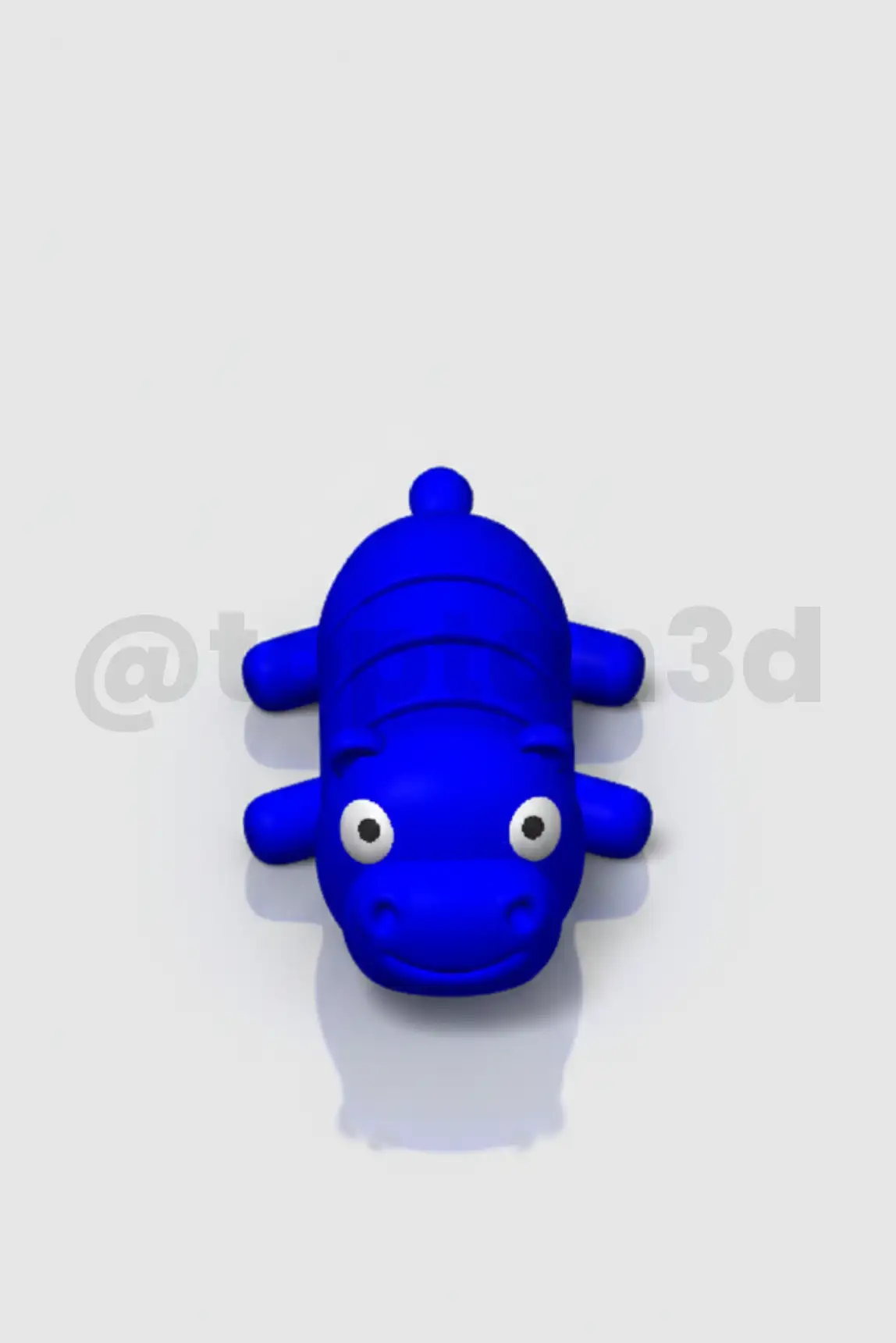 products_toptan3d_ (33) Hipopotam - 3D Hareketli Anahtarlık