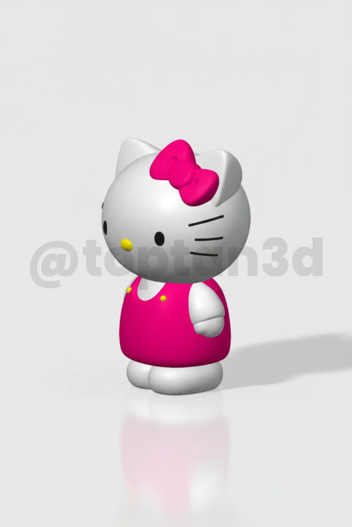 Hello Kitty - 3D Hediyelik Anahtarlık
