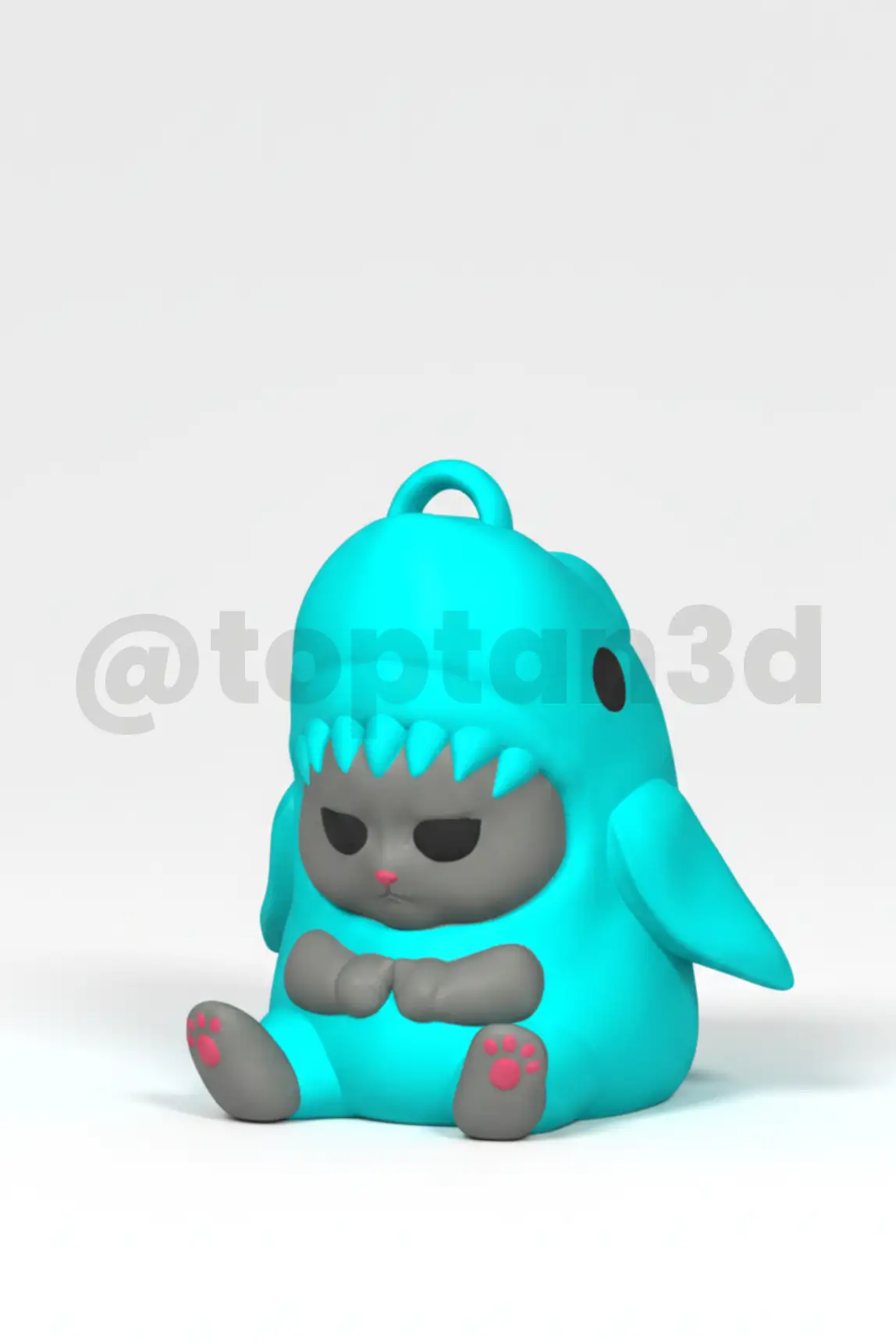 Shark Kitty - 3D Hediyelik Anahtarlık