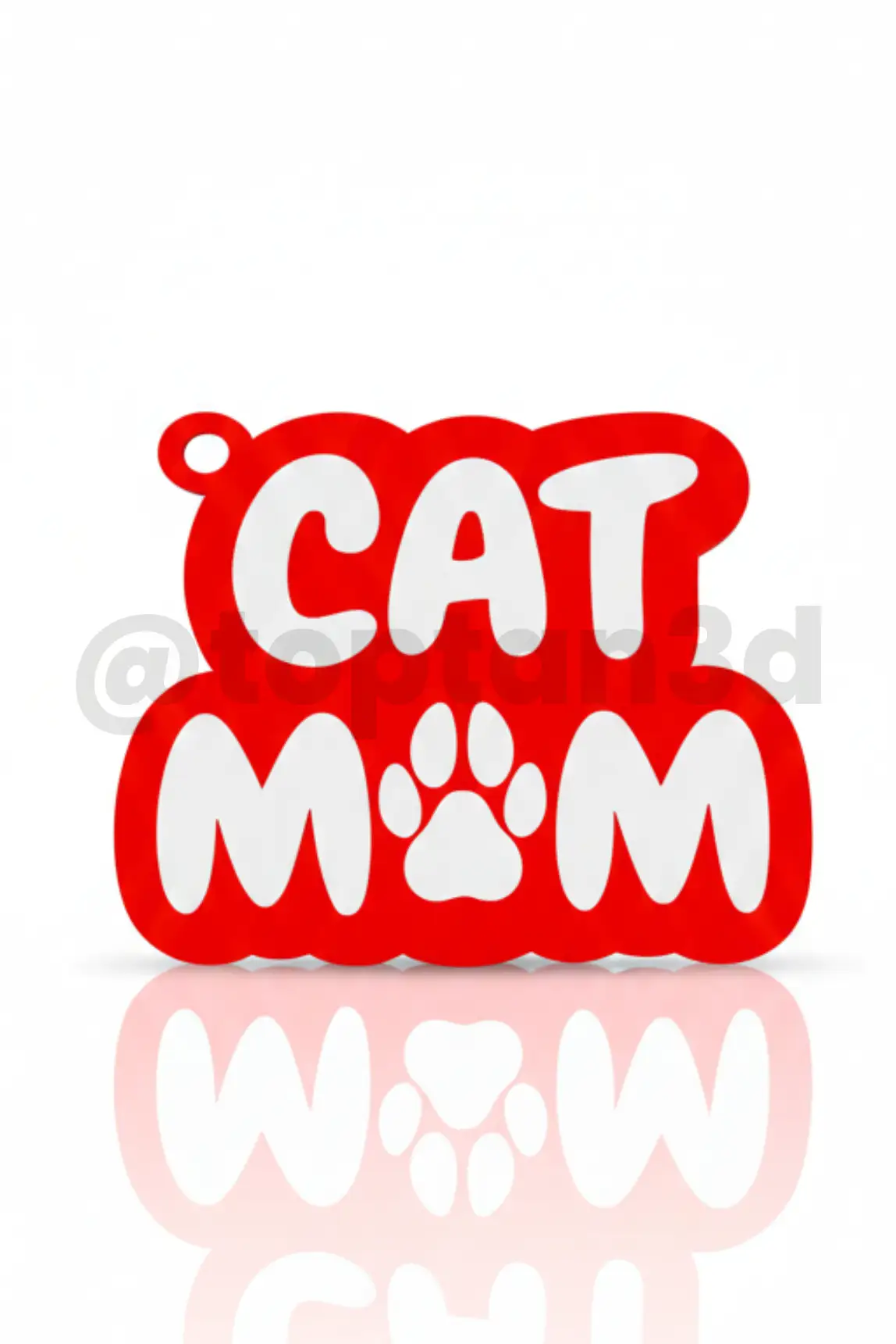 Cat Mom - 3D Hediyelik Anahtarlık