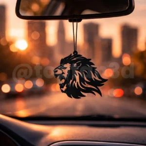 Aslan No4 Dikiz Ayna Süsü - Aslan Araba Süsü - Hediyelik Oto Aksesuar - Yanında 1 Adet Aslan Süsü Hediye!