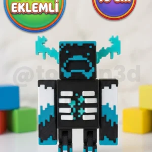 Hareketli, Oynar Eklemli Mavi Yaratık Figür Oyuncak - 10 cm