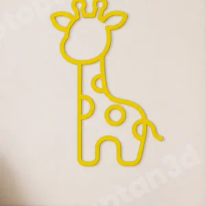 Zürafa Bebek Odası Süsü, Modern ve Şık Duvar Süsü, Bebek Odası Duvar Süsü (15 CM)