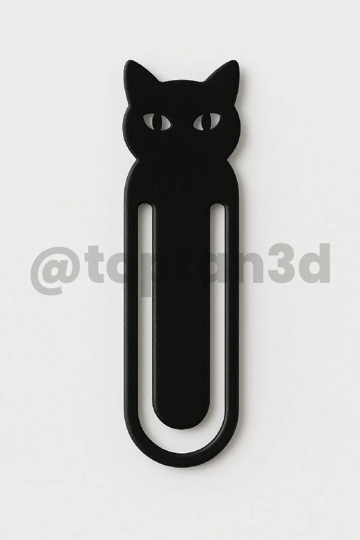 Siyah Kedi Kitap Ayracı, Sevimli Kedi Figürlü Ayraç, Kedi Severlere Hediyelik Kitap Ayracı – 10CM